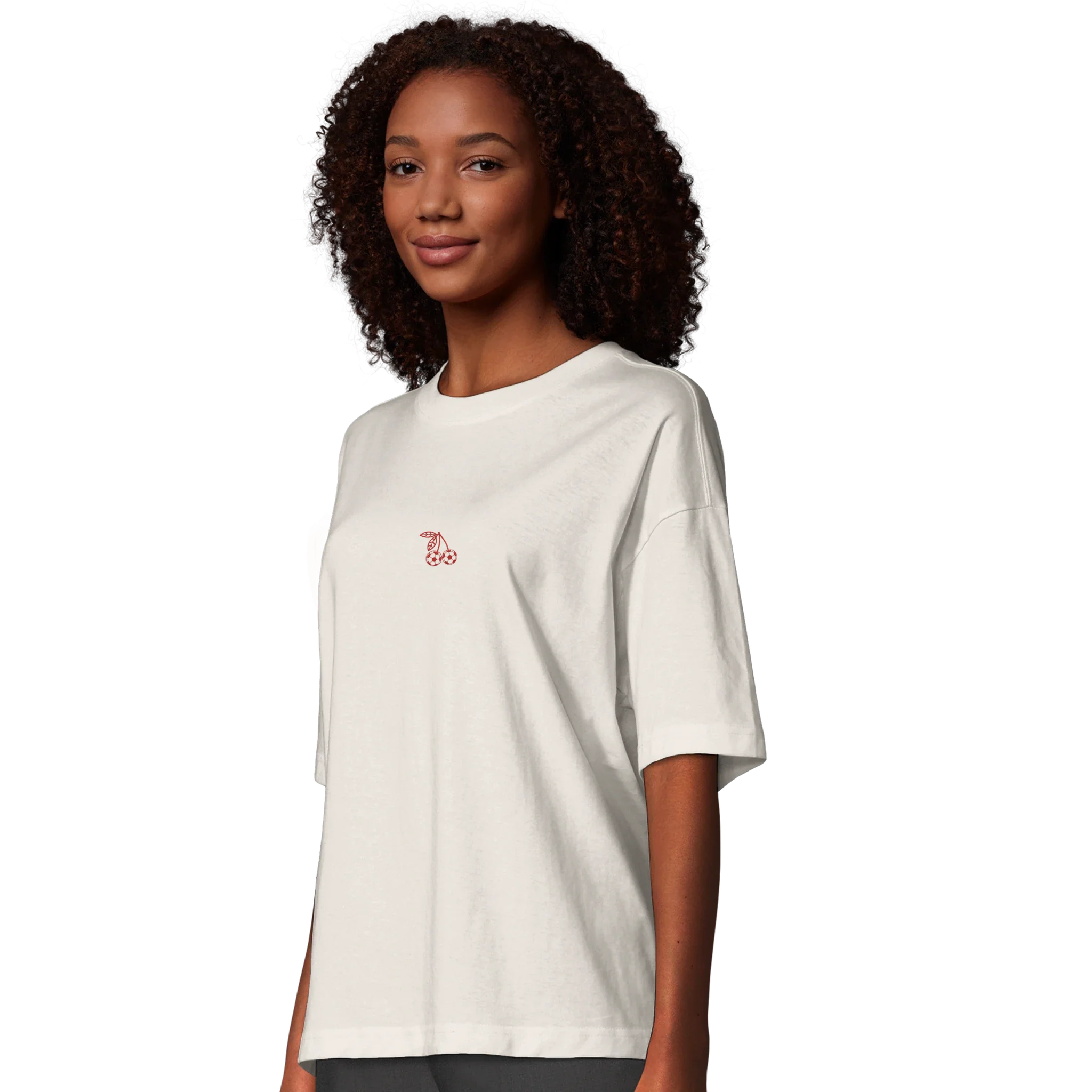 Cherry Football Oversized T-shirt - Image 3