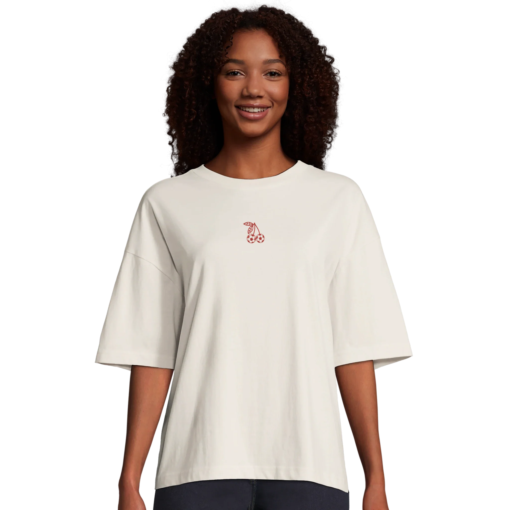 Cherry Football Oversized T-shirt - Image 6