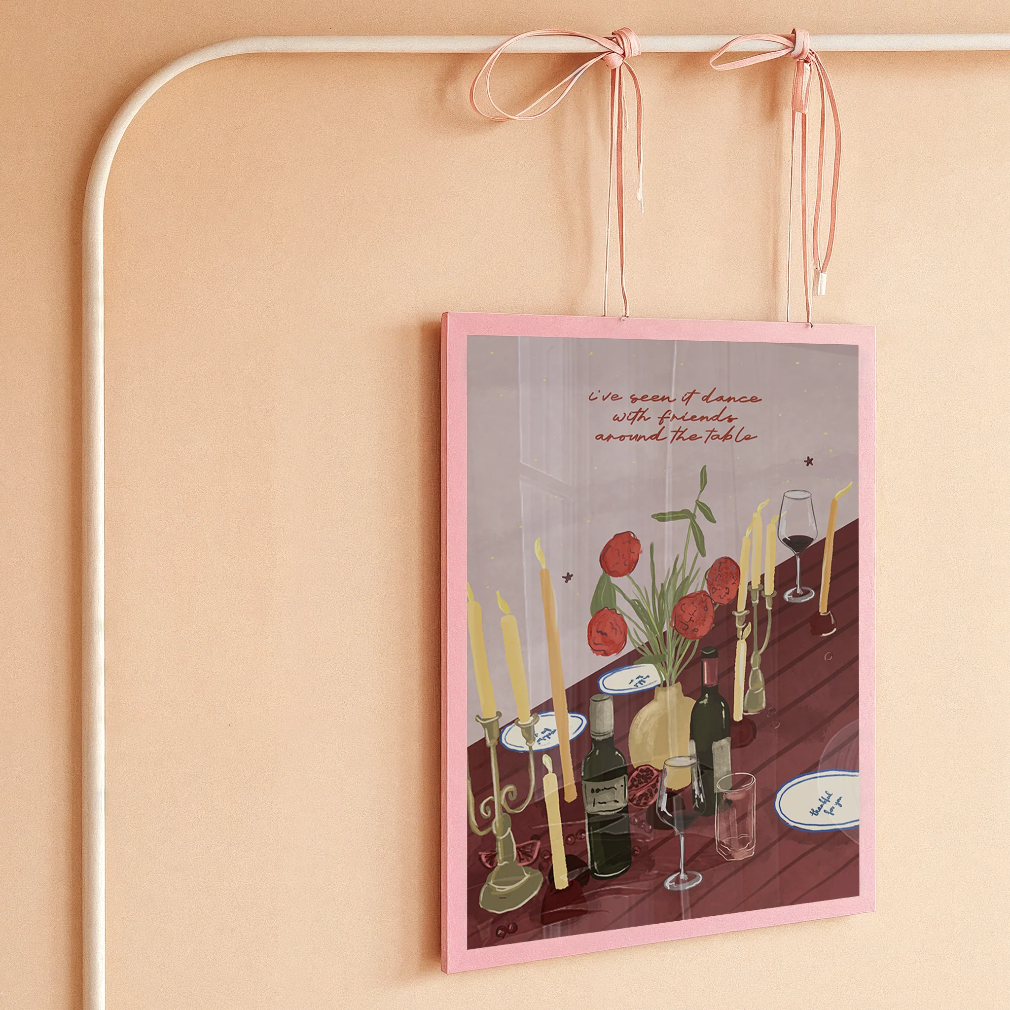 I've Seen It Dance With Friends Around The Table Print - Image 5