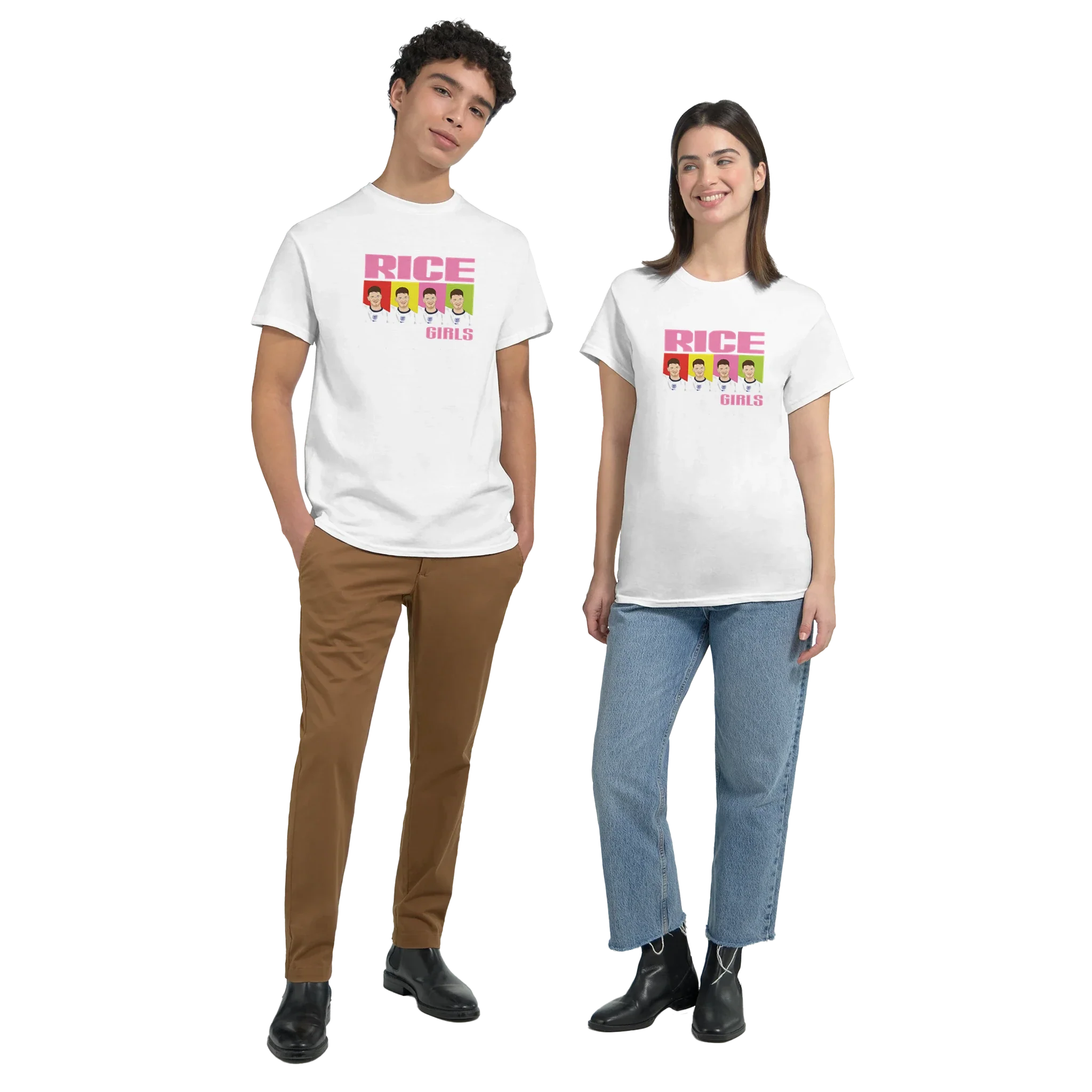 Rice Girls (Declan Rice Inspired) Unisex Crewneck T-shirt - Image 4