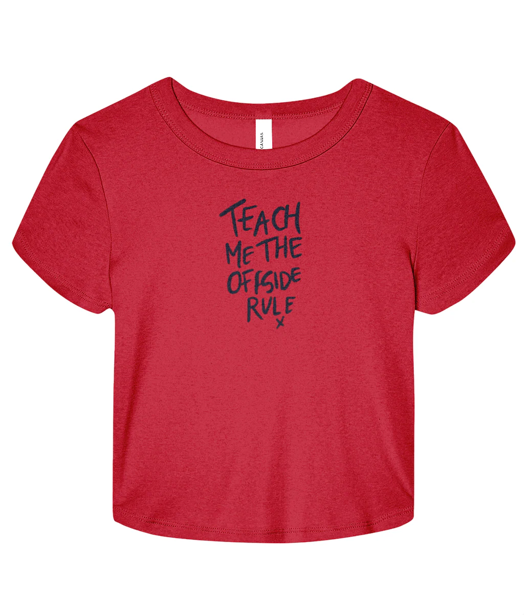 Teach Me The Offside Rule Micro Rib Baby T-shirt - Image 4